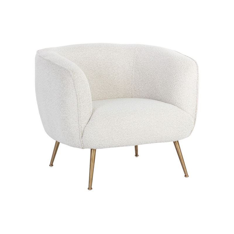 Sunpan - Amara Lounge Chair - Copenhagen White - 107961