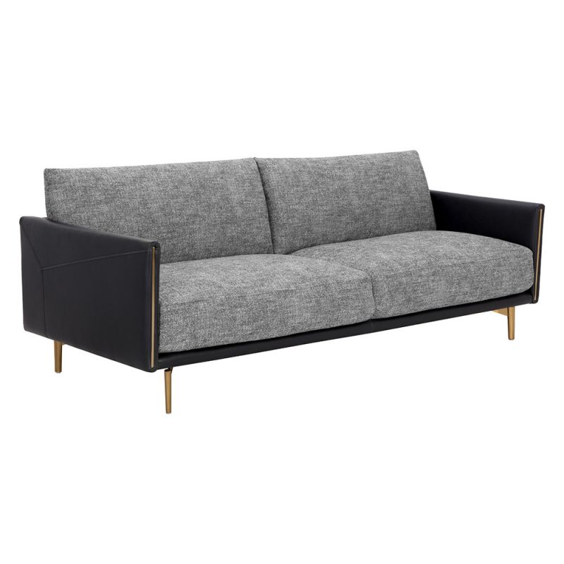 Sunpan - 5West Ashi Sofa - Nash Zebra / Coal Black - 110996