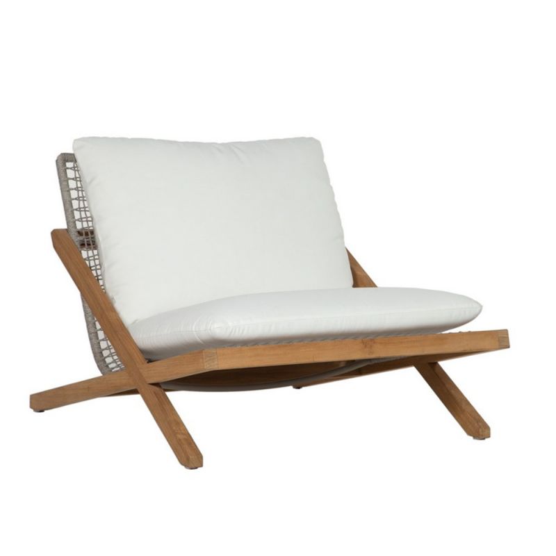 Sunpan - Bari Lounge Chair - Natural - Stinson White - 109461