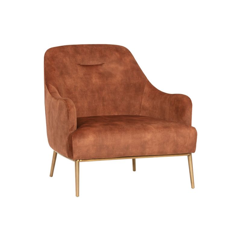 Sunpan - Cameron Lounge Chair - Nono Rust - 106400
