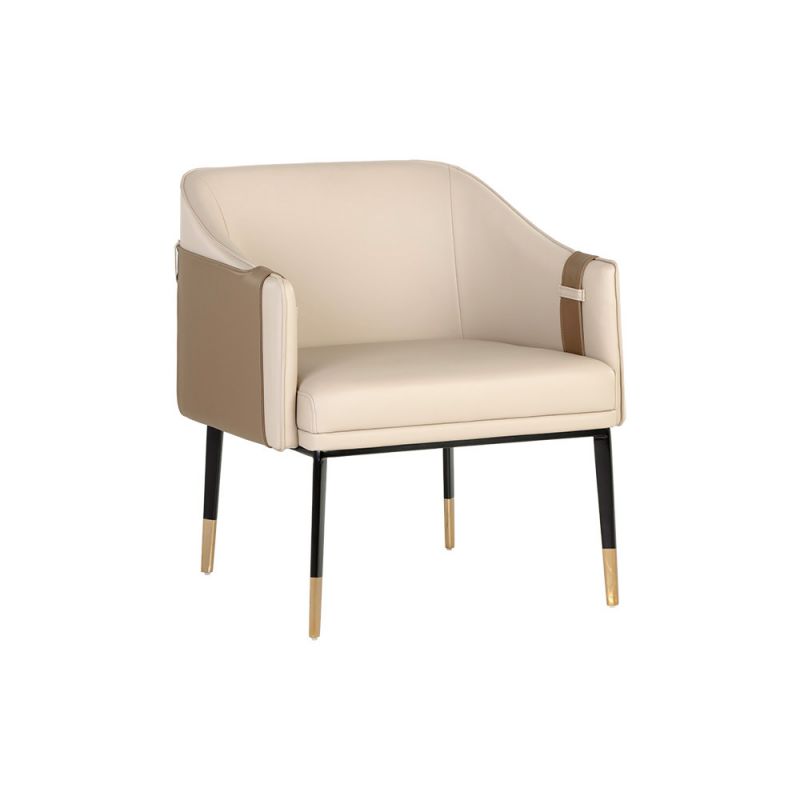 Sunpan - Ikon Carter Lounge Chair - Napa Beige / Napa Tan - 106724