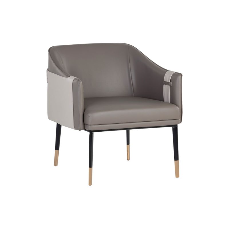 Sunpan - Ikon Carter Lounge Chair - Napa Taupe / Napa Stone - 106725