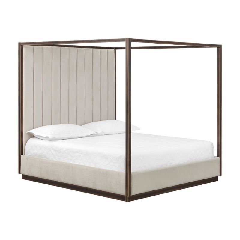 Sunpan - Irongate Casette Canopy Bed - King - Piccolo Prosecco - 106141