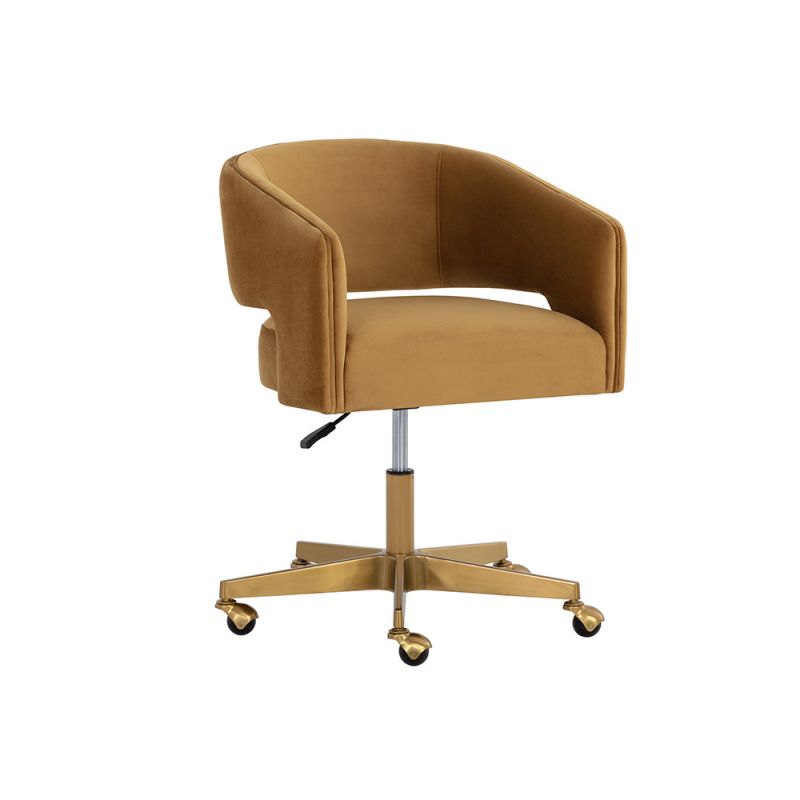 Sunpan - Claren Office Chair - Gold Sky - 107852