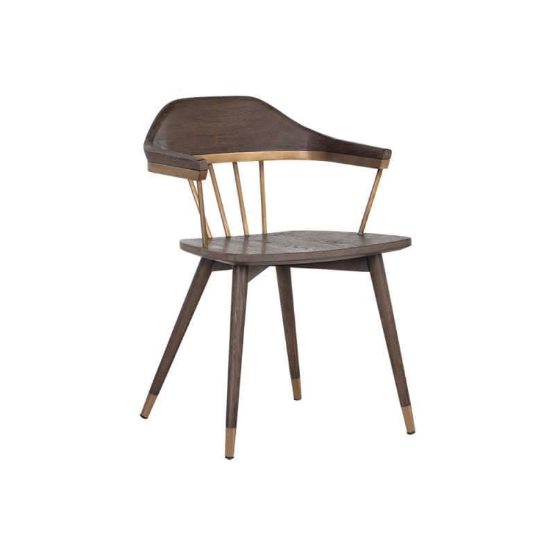 Sunpan - Westport Demi Dining Chair - Dark Brown - 107287