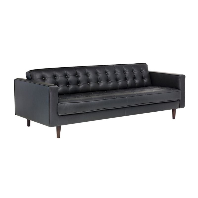 Sunpan - 5West Donnie Sofa - Coal Black - 104900