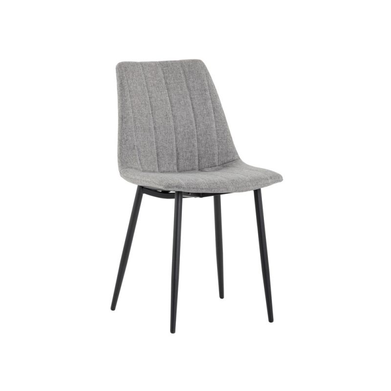 Sunpan - Drew Dining Chair - Black - Light Grey (Set Of 2) - 104030