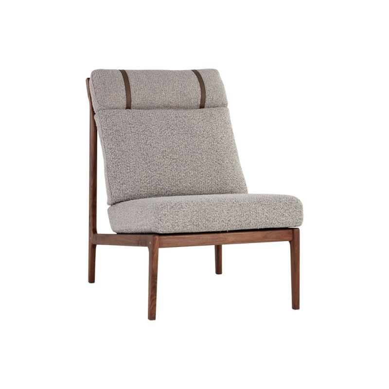 Sunpan - Elanor Lounge Chair - Walnut - Altro Cappuccino - 107099