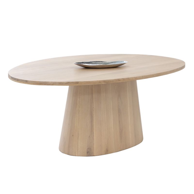 Sunpan - Elina Dining Table Oval - Light Oak - 84
