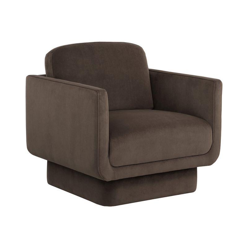 Sunpan - Everton Lounge Chair - Meg Dark Brown - 109725