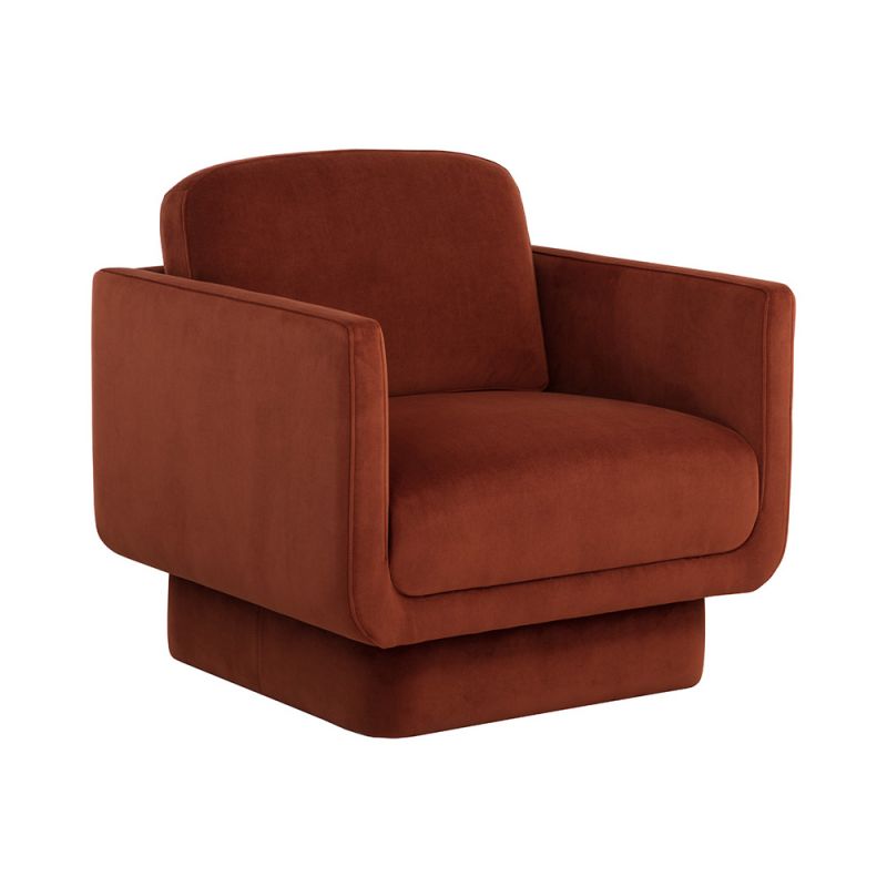 Sunpan - Everton Lounge Chair - Meg Rust - 109726