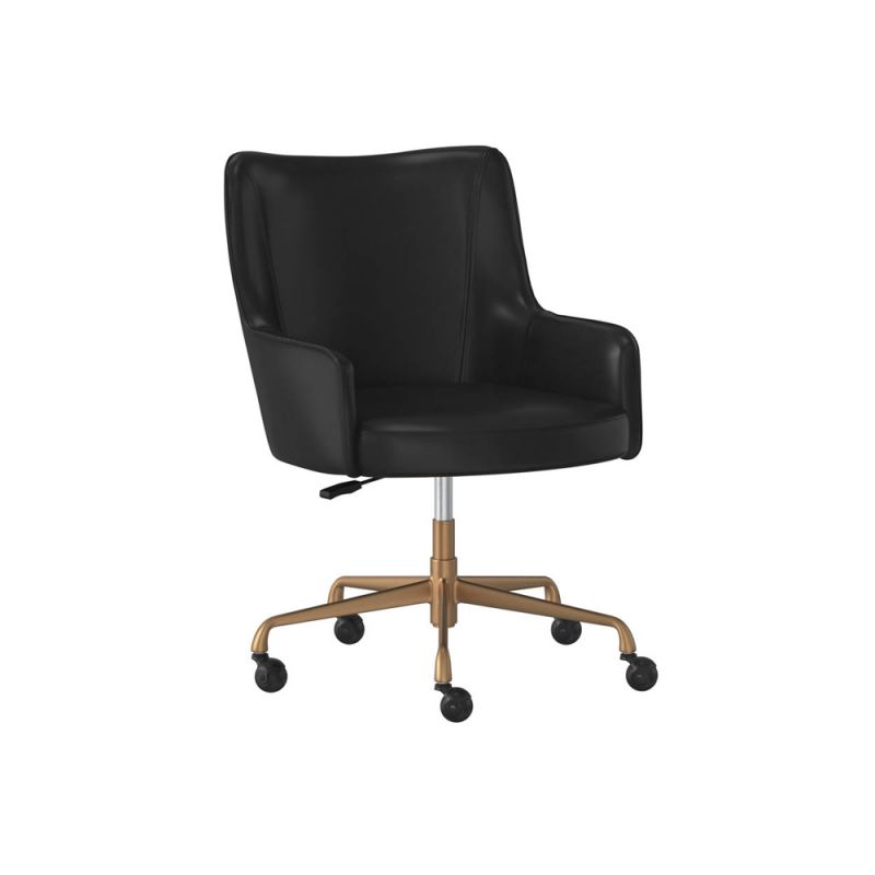 Sunpan - Irongate Franklin Office Chair - Vintage Black - 108728