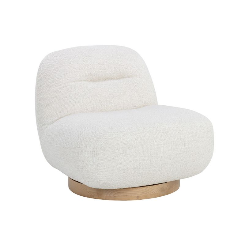 Sunpan - 5West Franze Swivel Lounge Chair - Merino Pearl - 109920