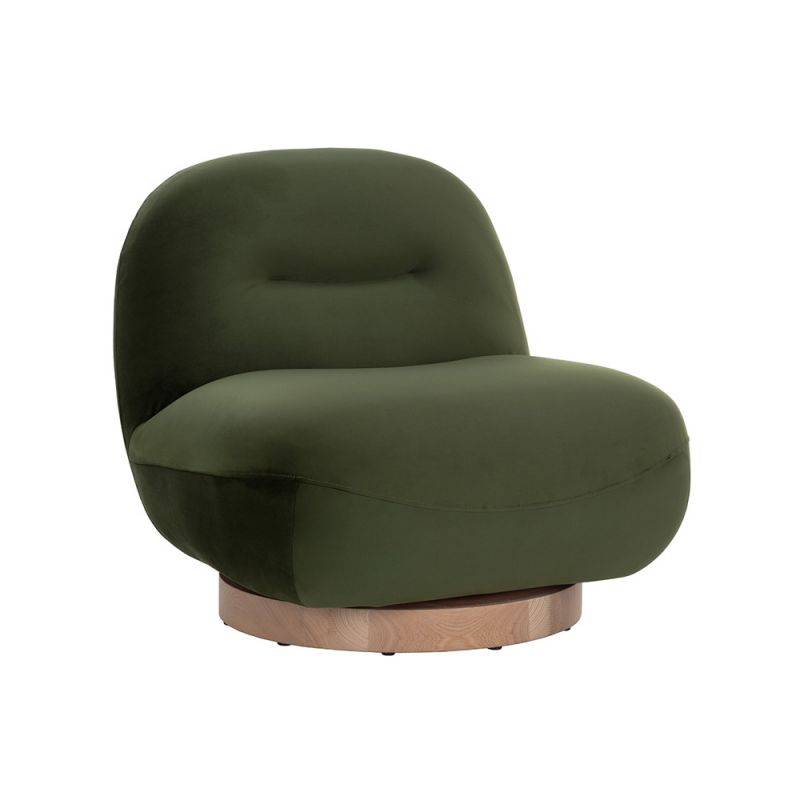 Sunpan - 5West Franze Swivel Lounge Chair - Moss Green - 111301