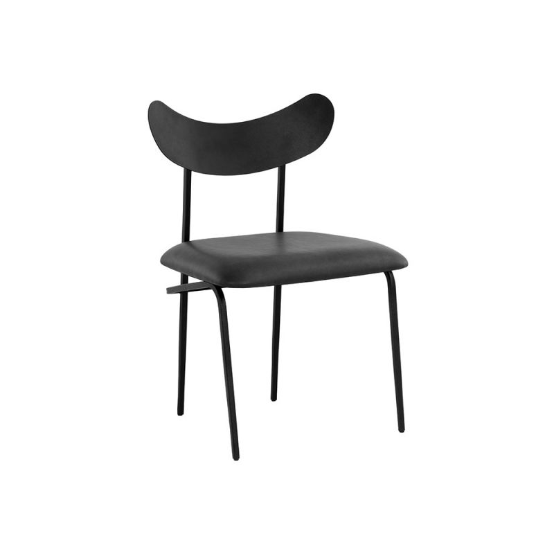Sunpan - Gibbons Dining Chair - Black - Bravo Portabella - 108773
