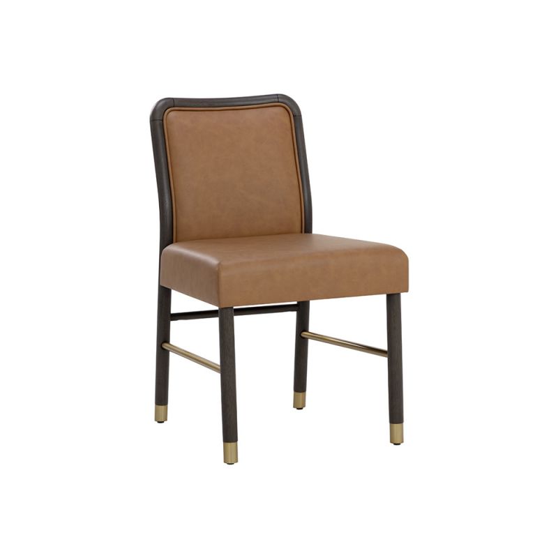 Sunpan - Jeno Dining Chair - Milliken Cognac (Set Of 2) - 111322