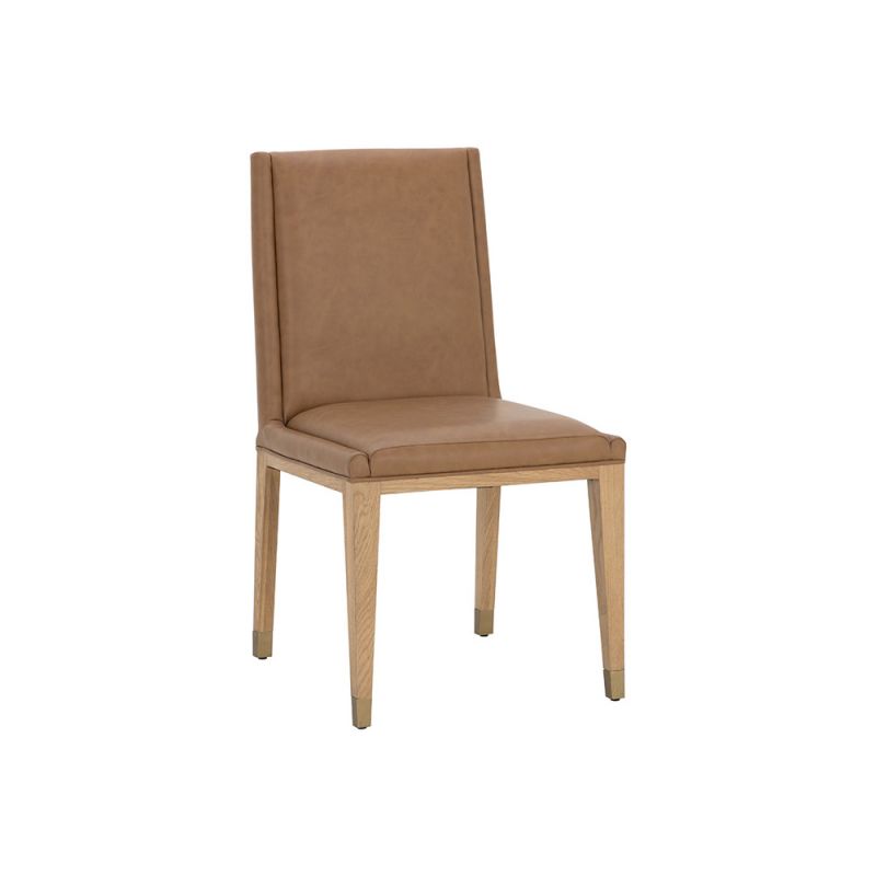 Sunpan - Kalla Dining Chair - Milliken Cognac (Set Of 2) - 110929
