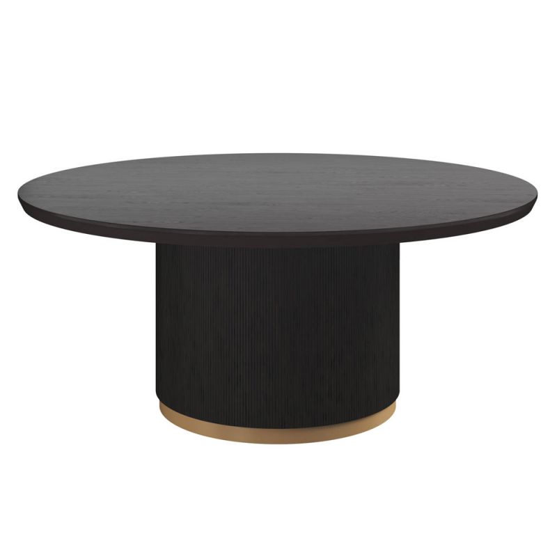 Sunpan - Kalla Dining Table Round - Charcoal - 68" - 111307