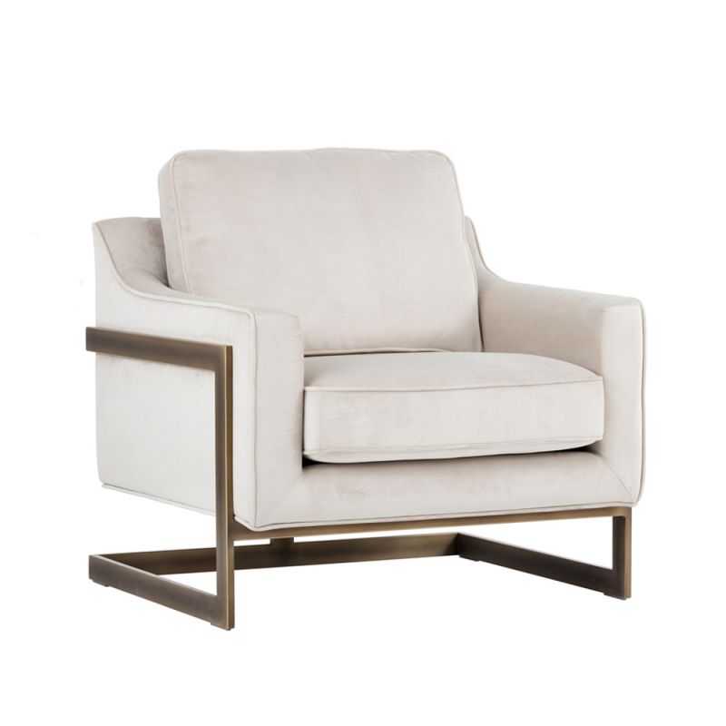 Sunpan - Irongate Kalmin Lounge Chair - Piccolo Prosecco - 102770