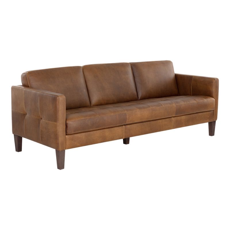Sunpan - Karmelo Sofa - Cognac Leather - 111267