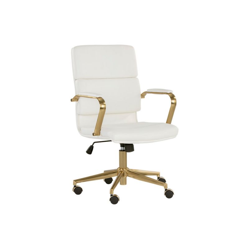 Sunpan - Urban Unity Kleo Office Chair - Snow - 106655