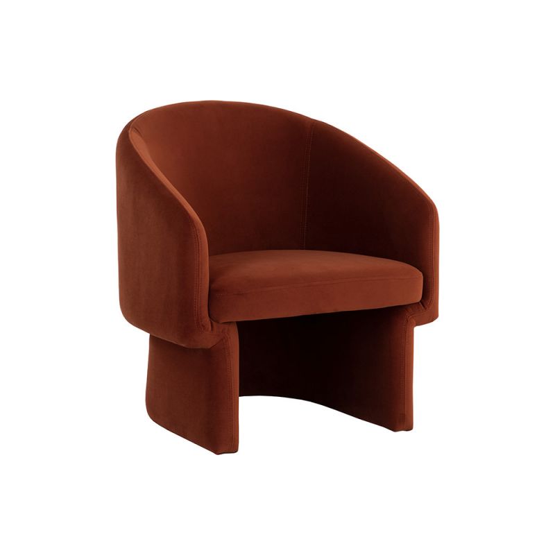 Sunpan - 5West Lauryn Lounge Chair - Meg Rust - 109755