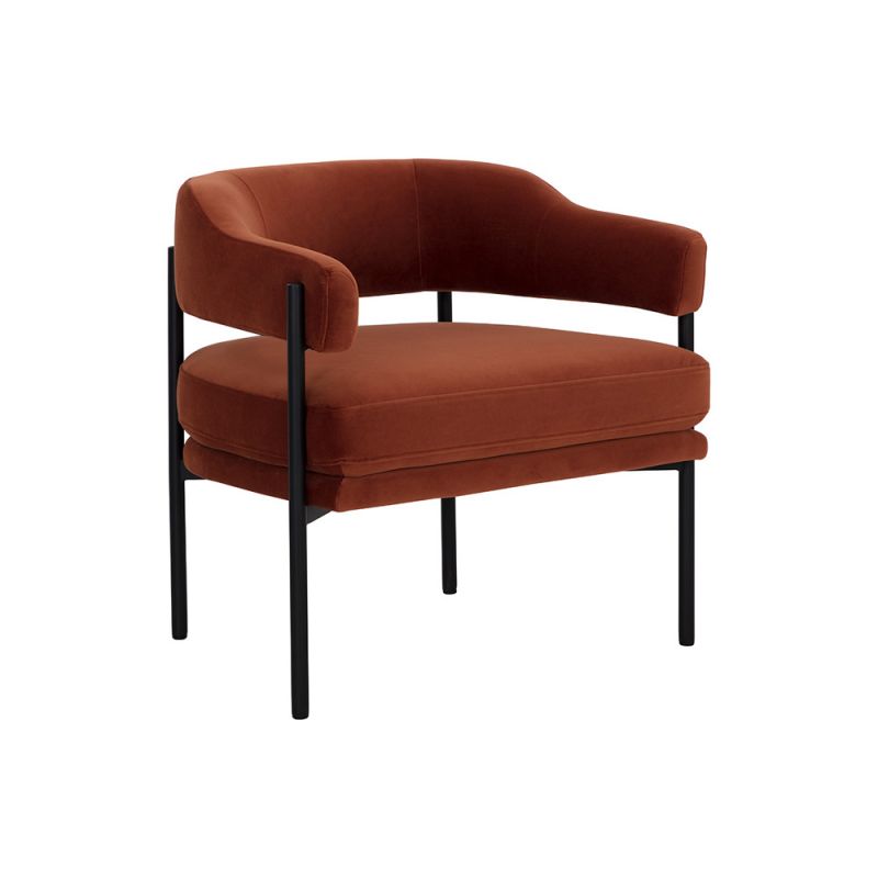 Sunpan - 5West Lola Lounge Chair - Meg Rust - 109911
