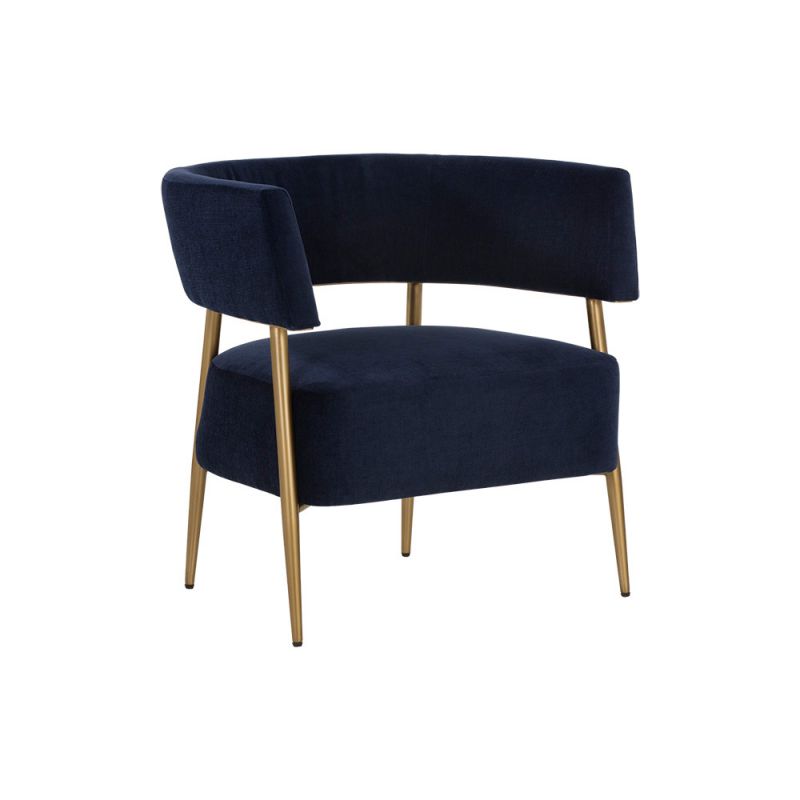 Sunpan - MIXT Maestro Lounge Chair - Danny Navy - 106844