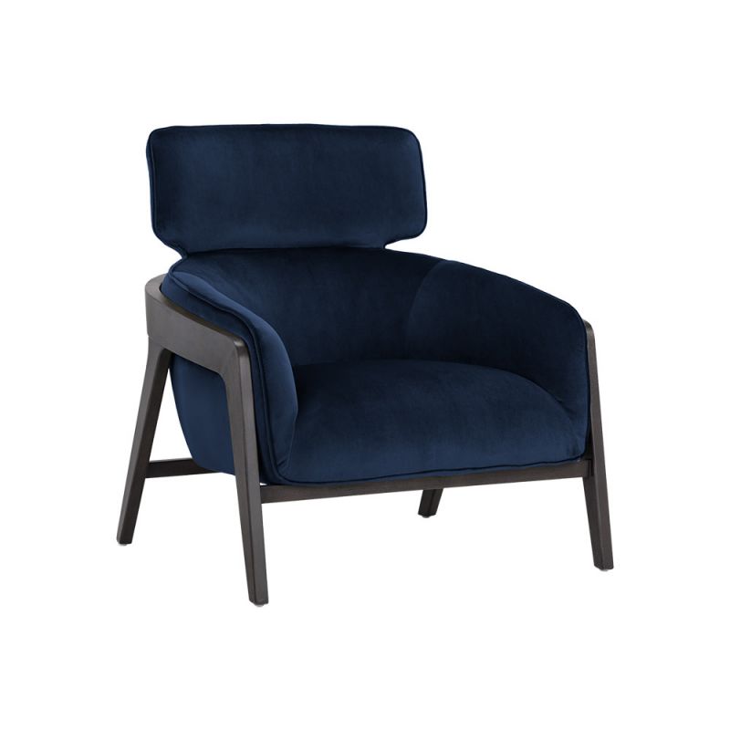 Sunpan - 5West Maximus Lounge Chair - Metropolis Blue - 105926