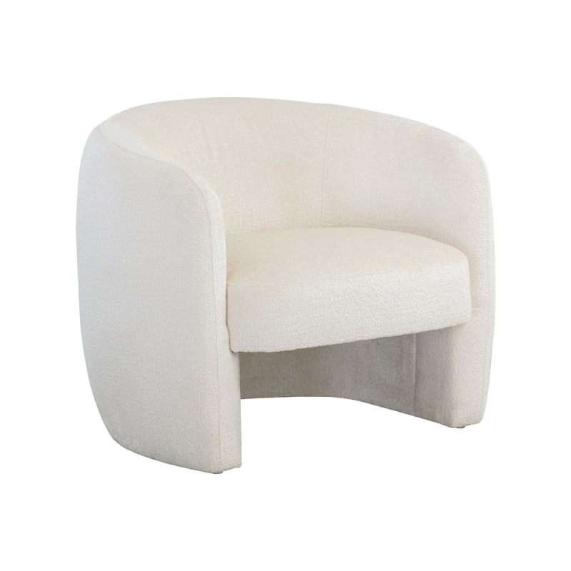Sunpan - Mircea Lounge Chair - Bergen Ivory - 109723