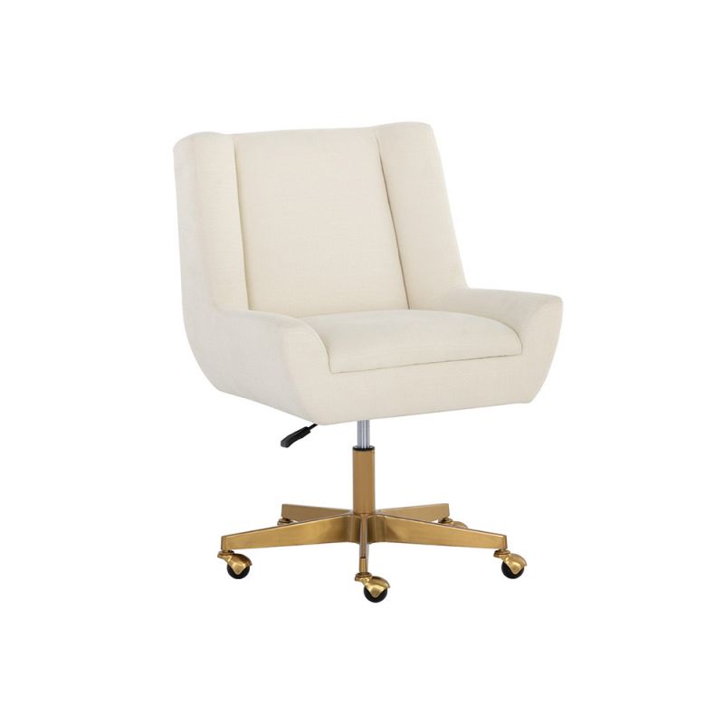 Sunpan - Mirian Office Chair - Zenith Alabaster - 107855
