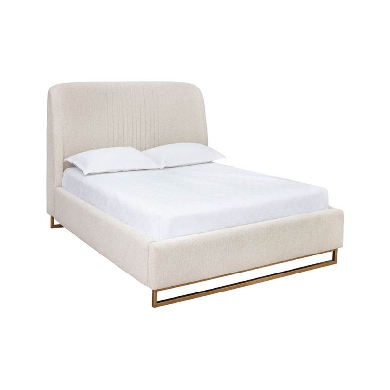 Sunpan - MIXT Nevin Bed Queen - Dove Cream - 108317