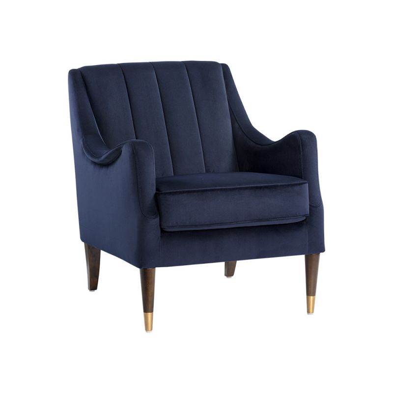 Sunpan - Patrice Lounge Chair - Abbington Navy - 105462