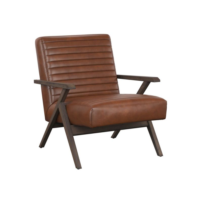 Sunpan - MIXT Peyton Lounge Chair - Bravo Cognac - 110241