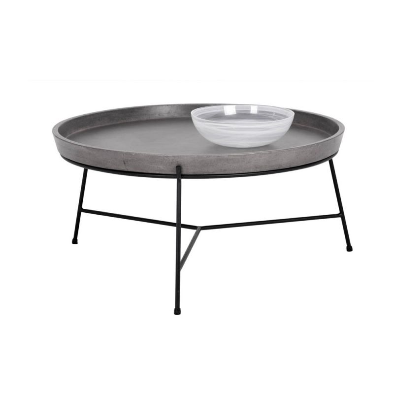 Sunpan - MIXT Remy Coffee Table - Black - Grey - 101621