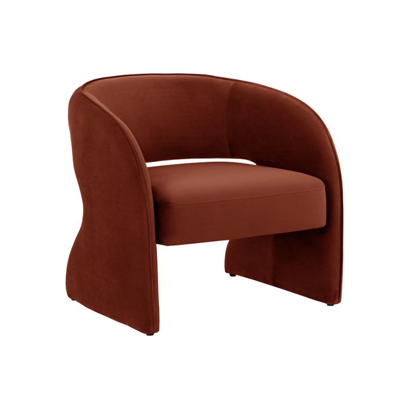 Sunpan - 5West Rosalia Lounge Chair - Meg Rust - 109583