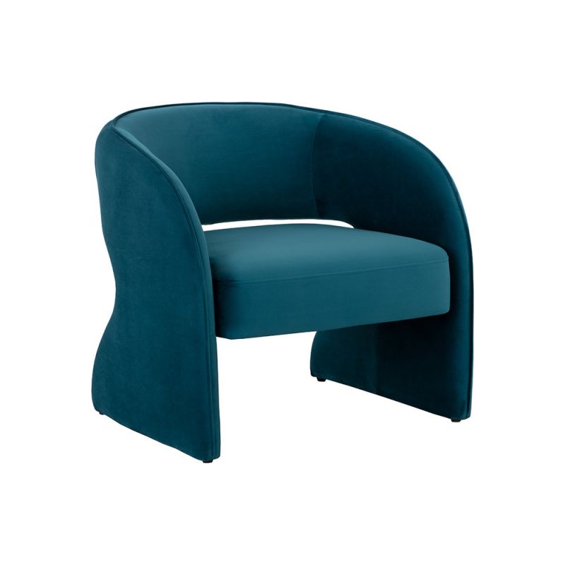 Sunpan - 5West Rosalia Lounge Chair - Timeless Teal - 109582