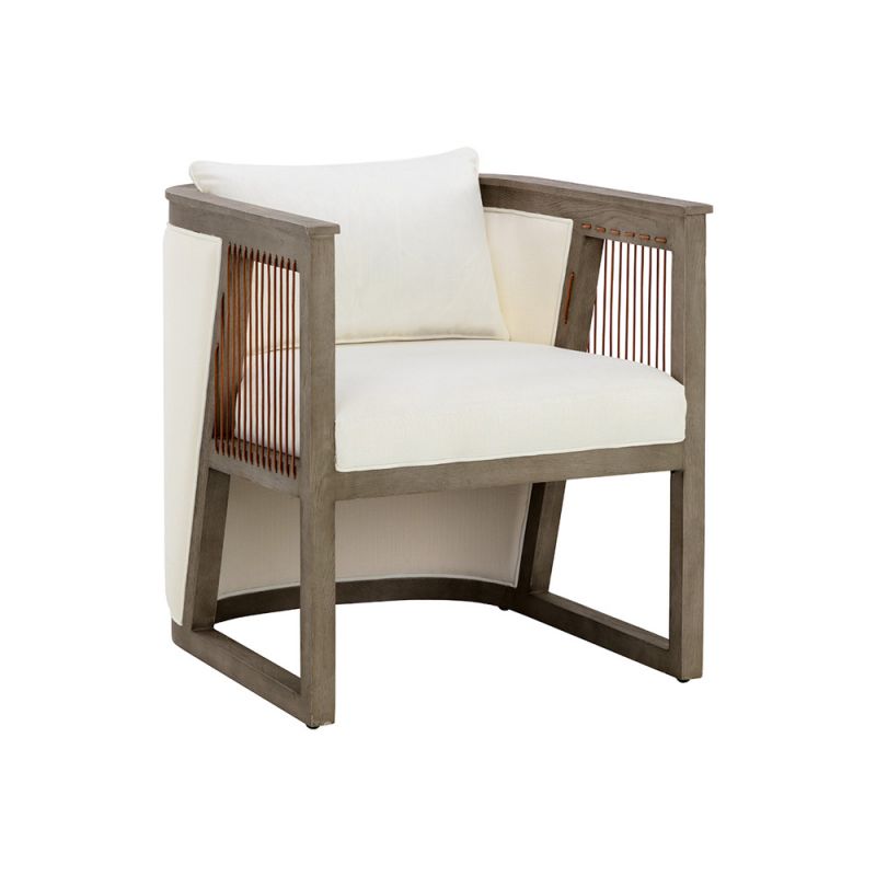 Sunpan - Westport Sala Lounge Chair - Linoso Ivory - 110605
