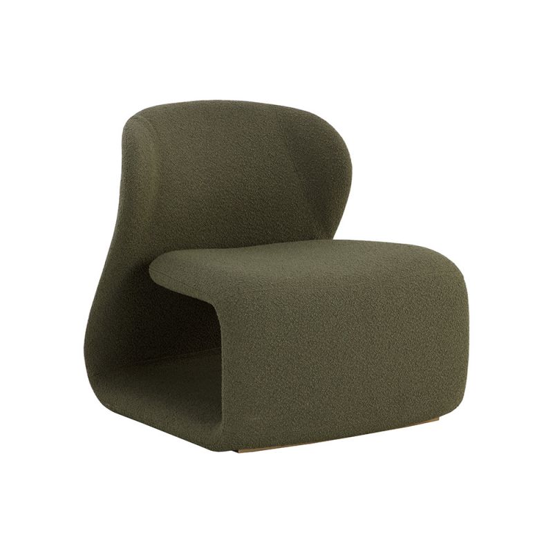 Sunpan - Ikon Sophiene Lounge Chair - Copenhagen Olive - 111486