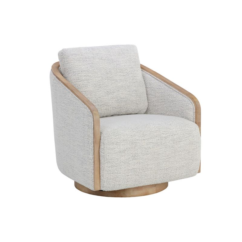 Sunpan - 5West Tasia Swivel Lounge Chair - Merino Cotton - 109919