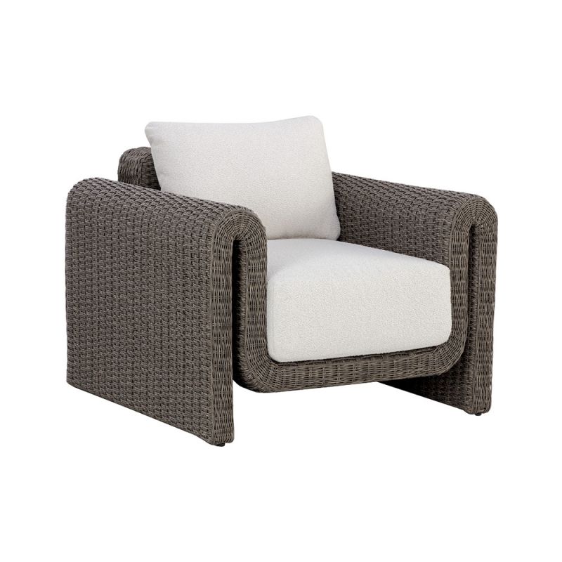 Sunpan - Tibi Lounge Chair - Grey - Louis Cream - 111680