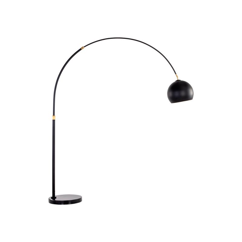 Sunpan - Ikon Vern Floor Lamp - Black - 106798