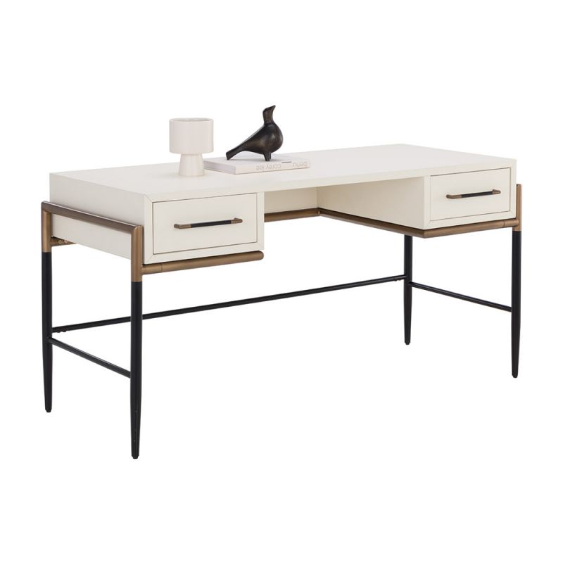 Sunpan - MIXT Weldrick Desk - Oyster - 110814