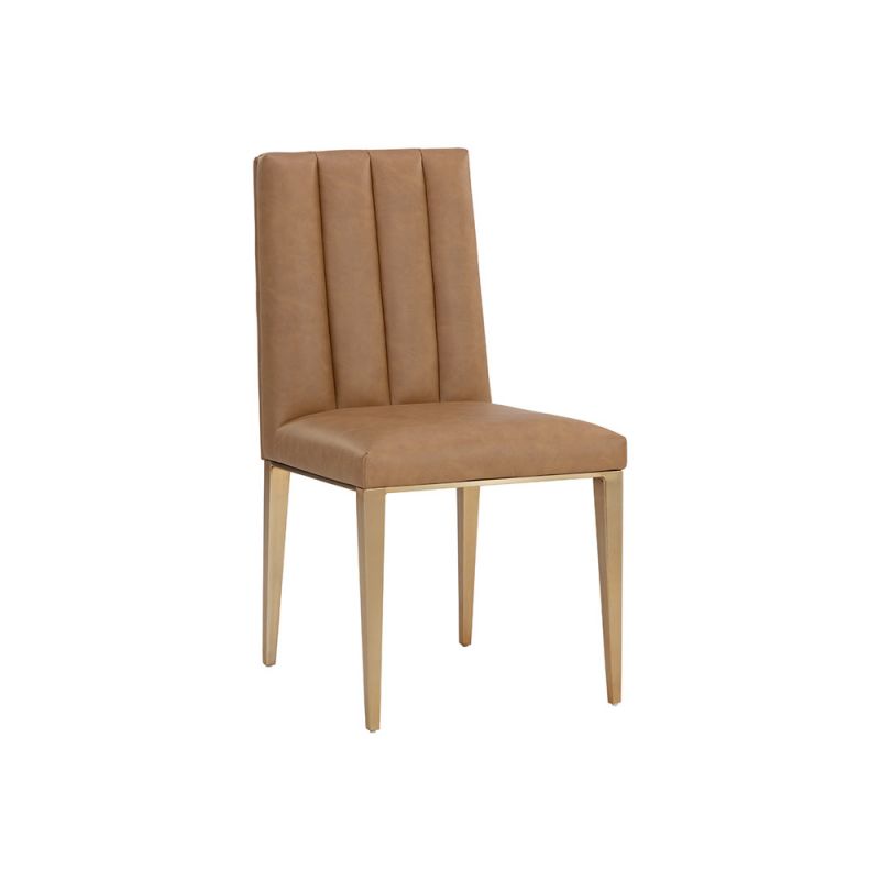 Sunpan - Wilbur Dining Chair - Milliken Cognac (Set Of 2) - 111429