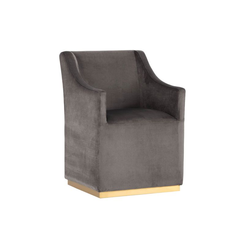 Sunpan - Irongate Zane Wheeled Lounge Chair - Piccolo Pebble - 102757