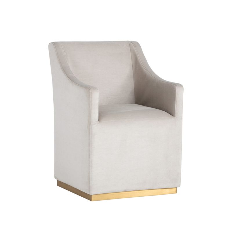 Sunpan - Irongate Zane Wheeled Lounge Chair - Piccolo Prosecco - 102675