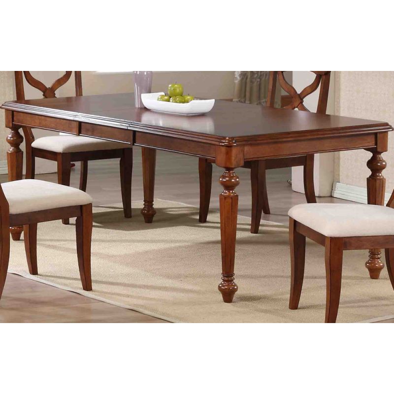 Sunset Trading - Andrews Butterfly Leaf Dining Table in Chestnut Finish - DLU-ADW4276-CT