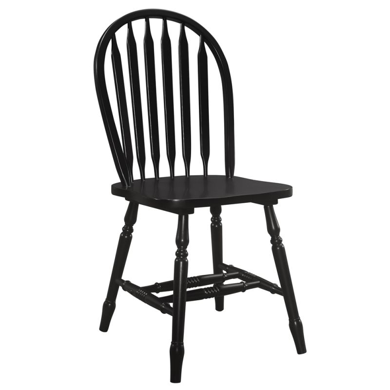 Sunset Trading -  Black Cherry Selections  Windsor Arrowback Dining Chair (Set of 4) - CM-820-AB-RTA-4