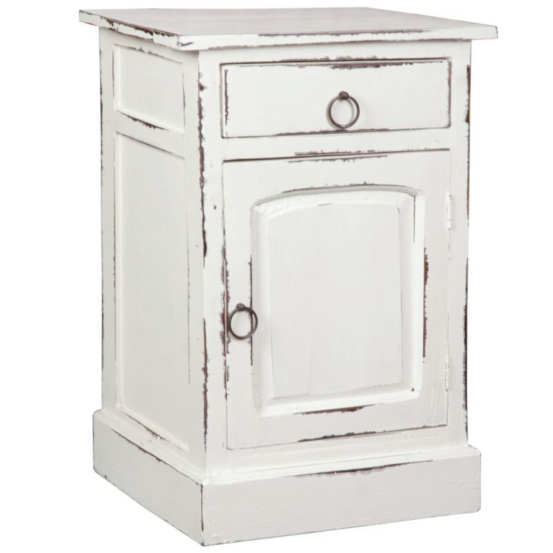 Sunset Trading - Cottage Whitewashed Nightstand - CC-CHE551LD-WW