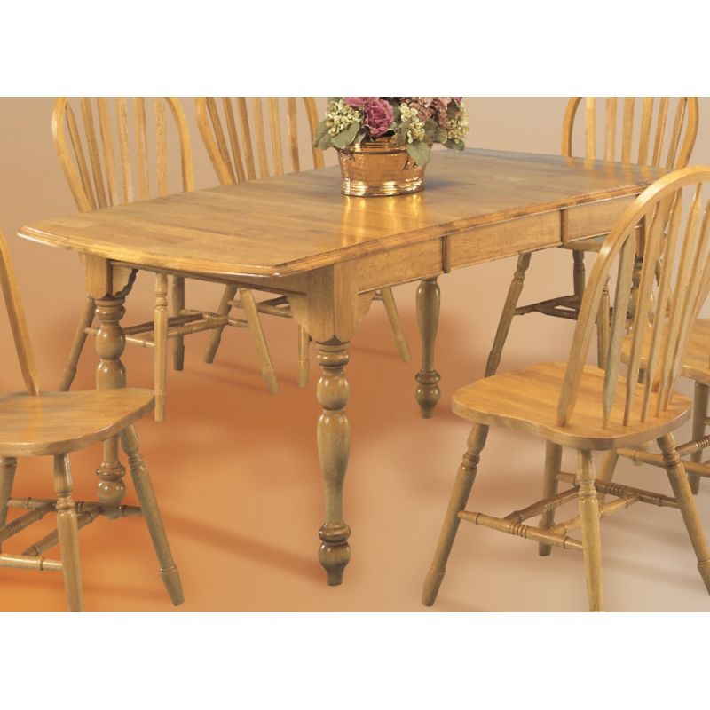 Sunset Trading - Drop Leaf Extension Dining Table in Light Oak Finish - DLU-TDX3472-LO